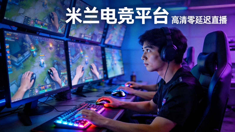 米兰电竞平台提供的高清零延迟直播画面，展示职业选手比赛细节